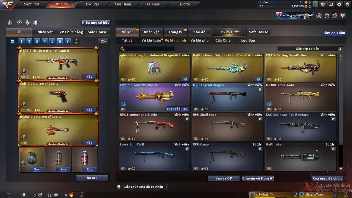 shop acc cf uy tin gia re